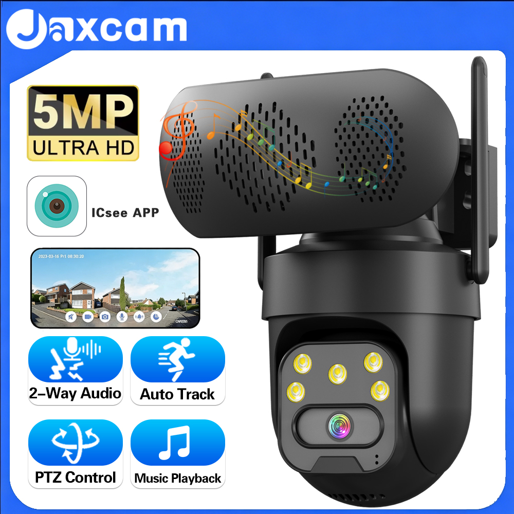 Audiovision Music Player - 5MP HD WiFi IP Camera with