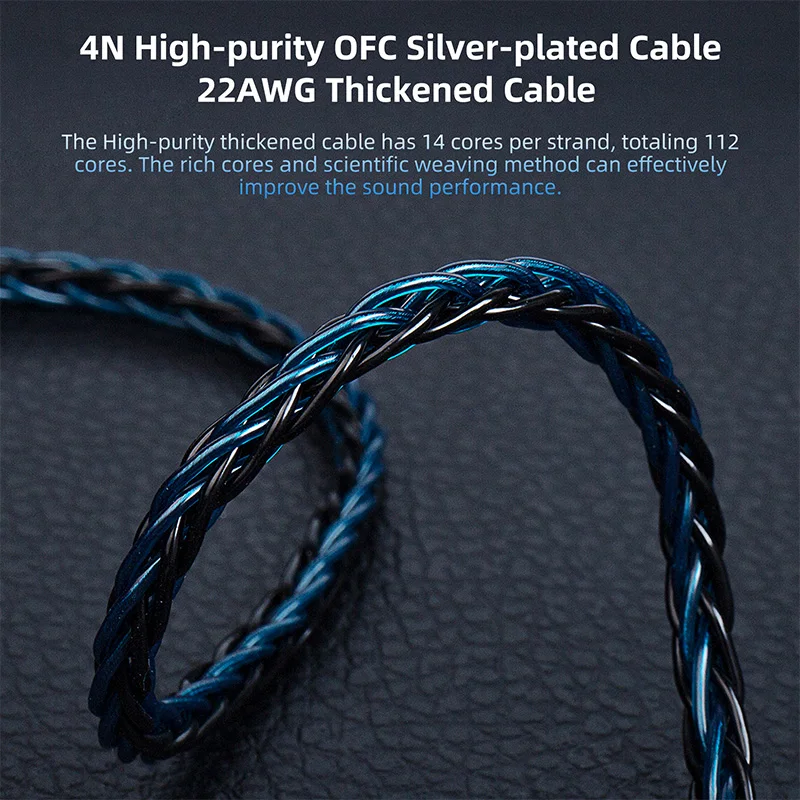 KBEAR ST12 8-strand 4N OFC sil - đánh giá và giá Audio Music Hifi