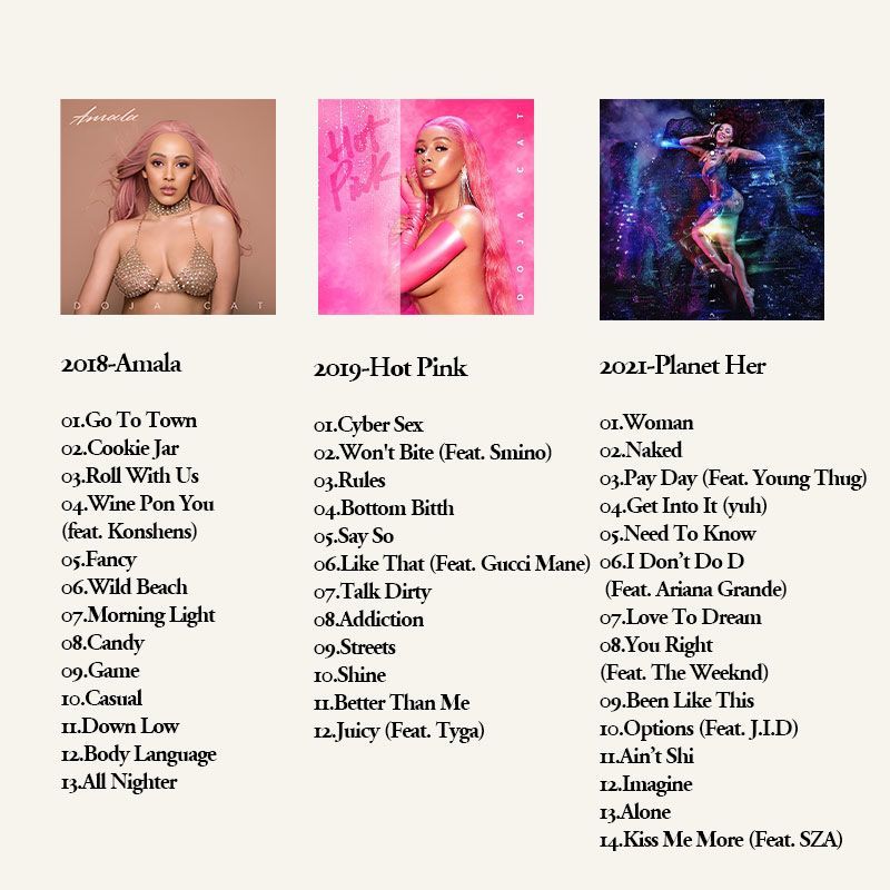 Doja Cat 6CD Music Album Colle - đánh giá và giá Audio Music Cd