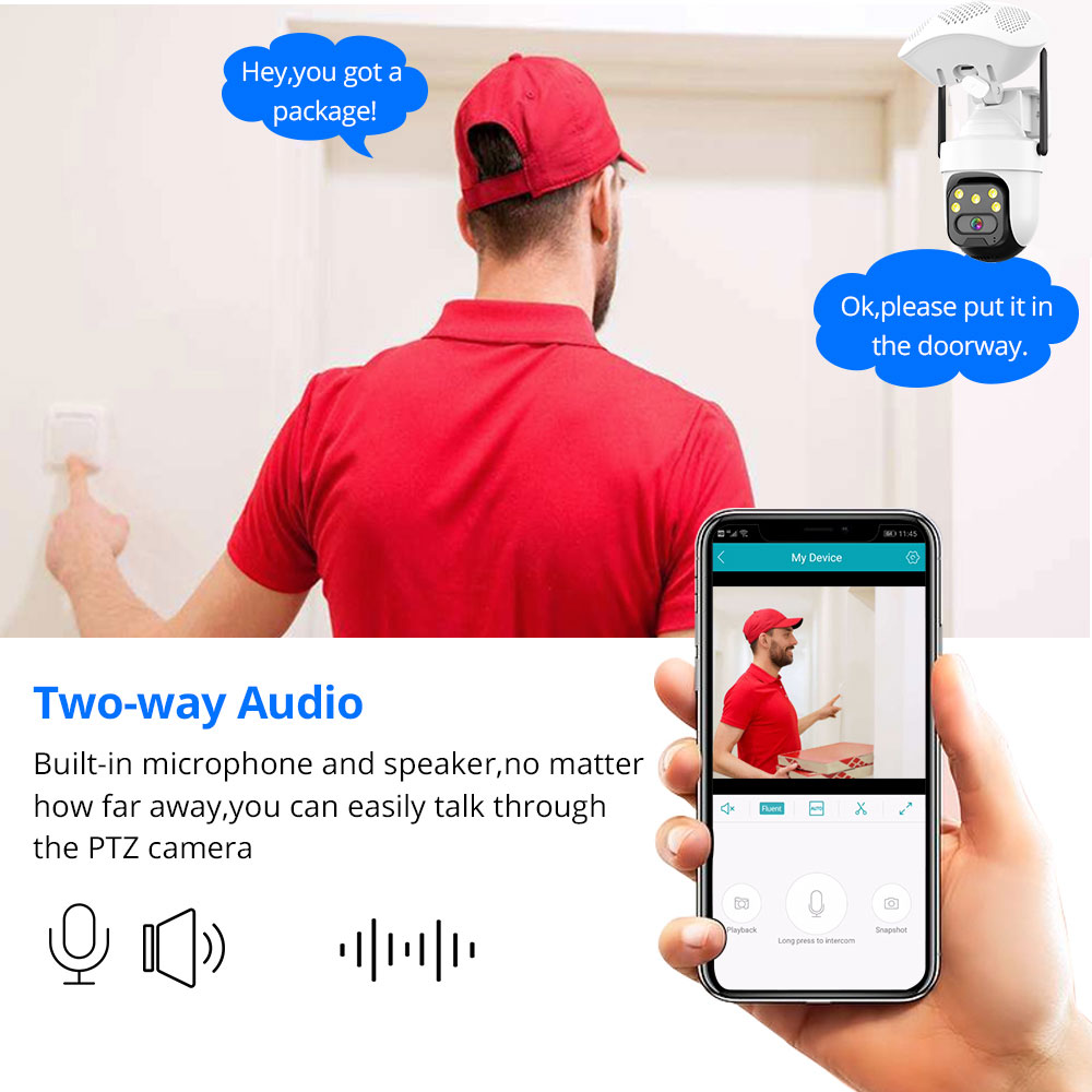 5MP 2K Wireless Wifi CCTV PTZ  - đánh giá và giá Audiovision Music Player