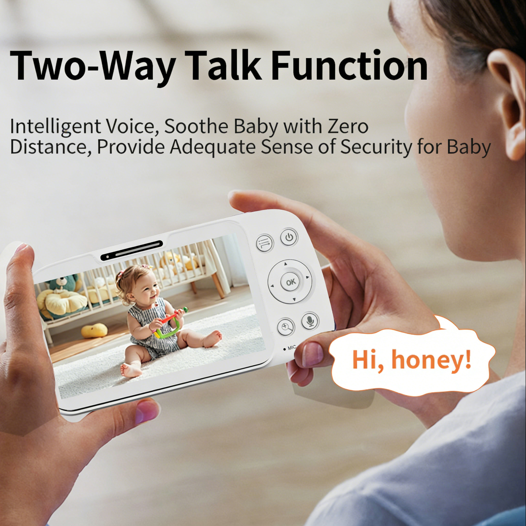 5 Inch HD Screen Baby Monitor  - đánh giá và giá Zoom Audio Music