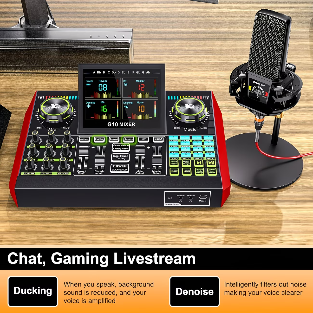 Tenlamp Audio Interface Mixer  - đánh giá và giá Audio Music Voice Changer