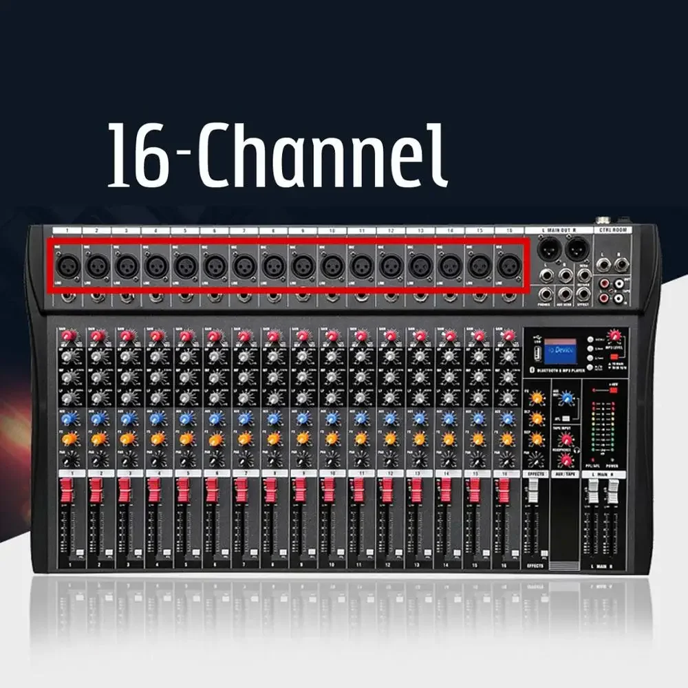 16 Channel Audio Mixer 6 Music - đánh giá và giá Audio And Music Mixer