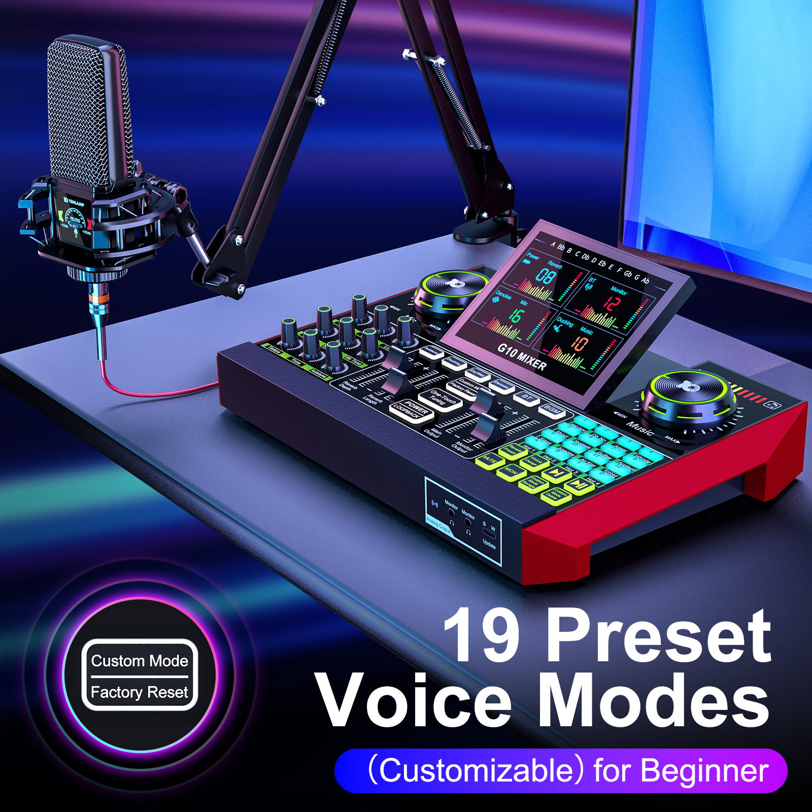Tenlamp Audio Interface Mixer  - đánh giá và giá Audio Music Voice Changer