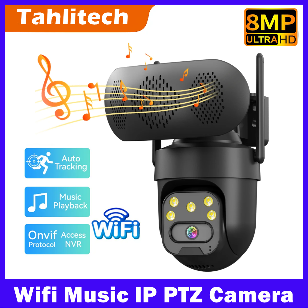 8MP WiFi IP Camera with Music  - đánh giá và giá Audiovision Music Player