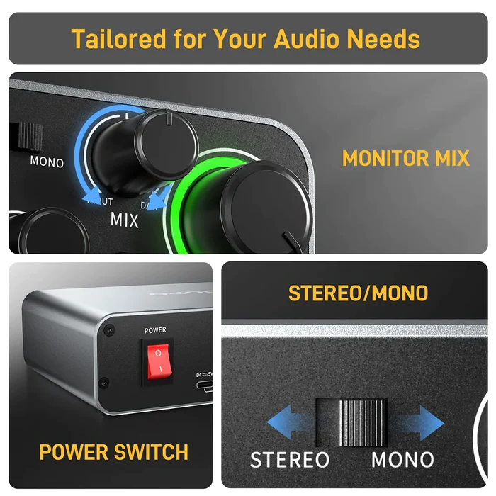 MAONO PS22 Professional Audio  - đánh giá và giá Audio And Music Mixer