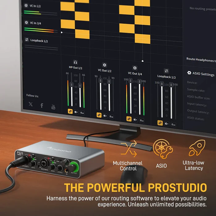 MAONO PS22 Professional Audio  - đánh giá và giá Audio And Music Mixer