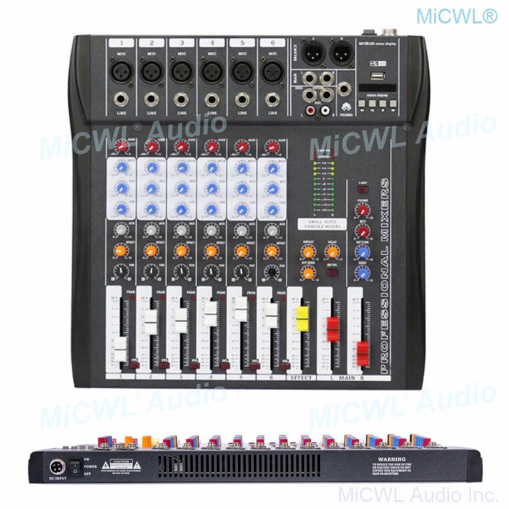 Audio-Mixer MiCWL 6 Channel Bl - đánh giá và giá Audio And Music Mixer