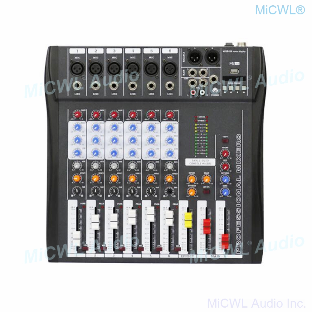 Audio-Mixer MiCWL 6 Channel Bl - đánh giá và giá Audio And Music Mixer