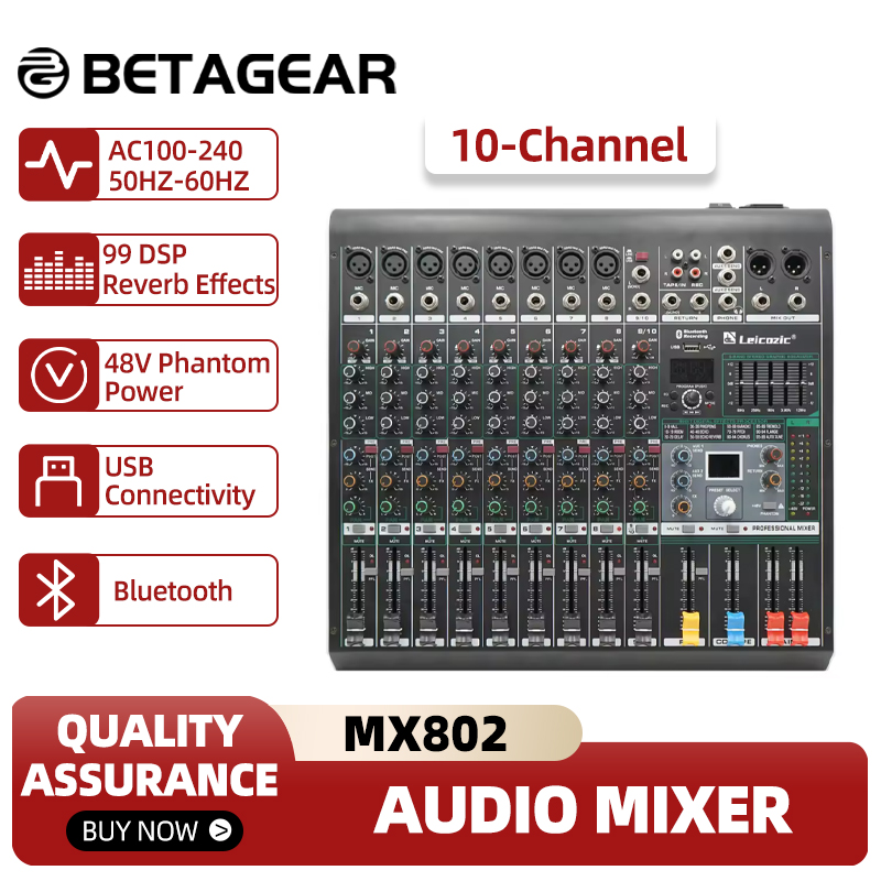 Leicozic Mixing Console MX802  - đánh giá và giá Audio And Music Mixer