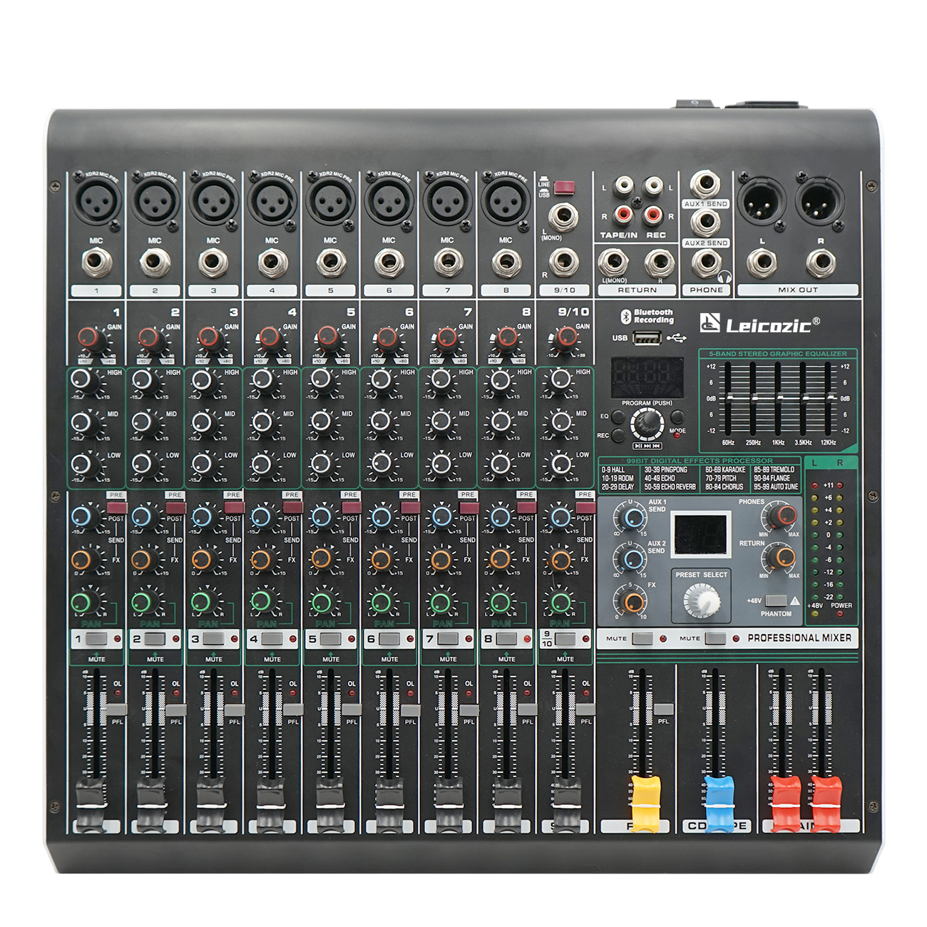 Leicozic Mixing Console MX802  - đánh giá và giá Audio And Music Mixer
