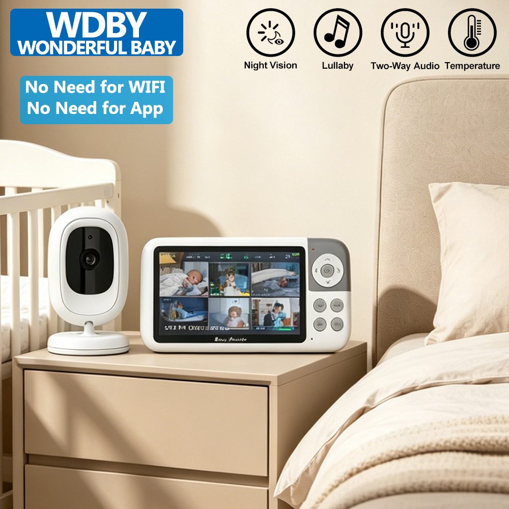 5 Inch 1080P LCD Baby Monitor  - đánh giá và giá Zoom Audio Music