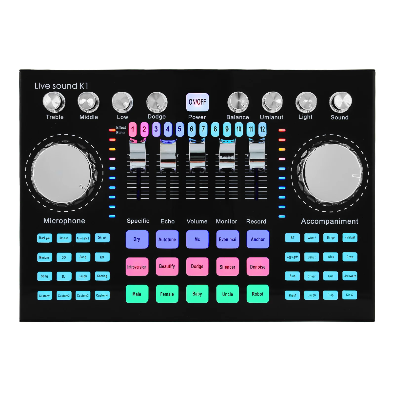 K1 Live Sound Card Voice Chang - đánh giá và giá Audio Music Voice Changer