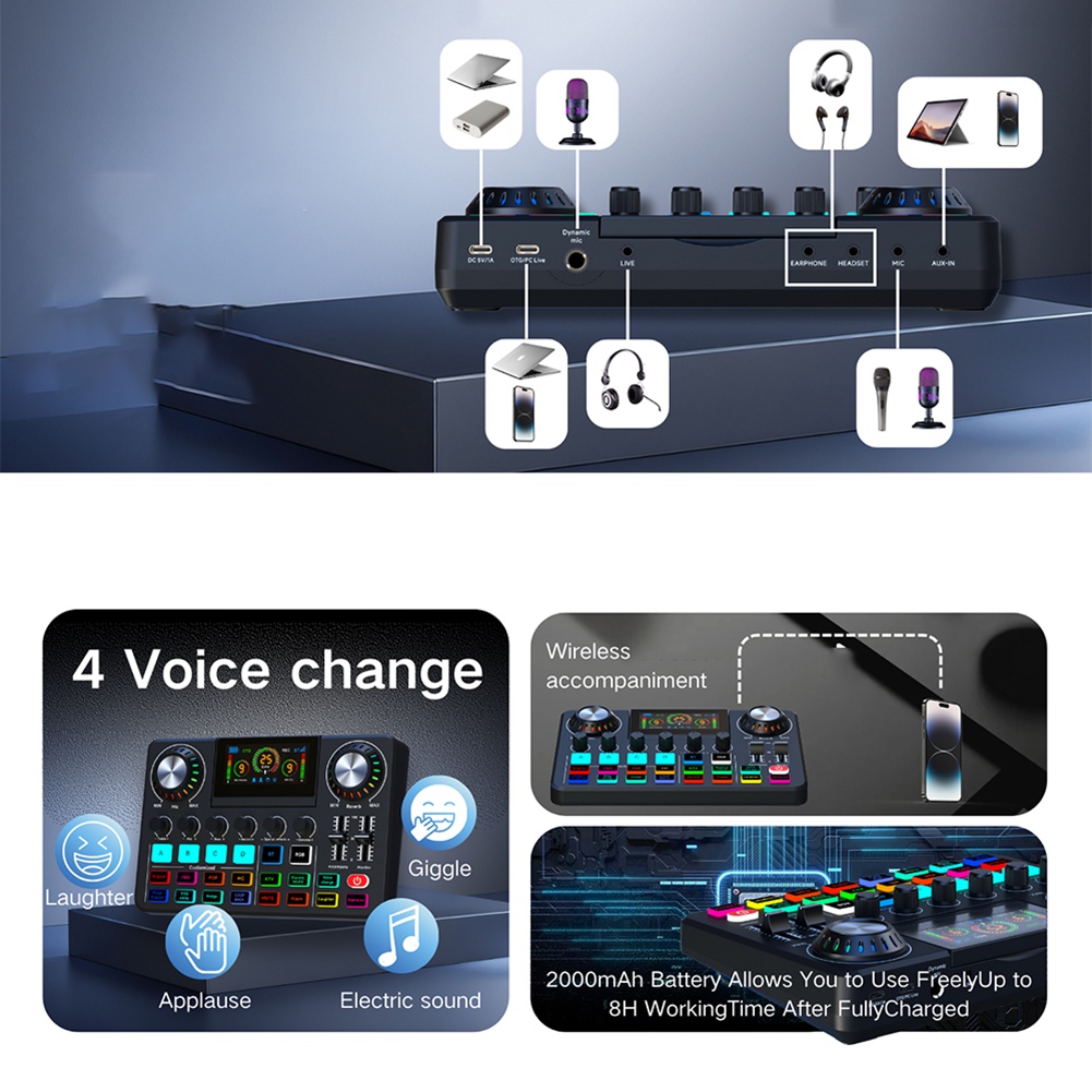 ABYA Audio Mixer, Live Sound C - đánh giá và giá Audio Music Voice Changer