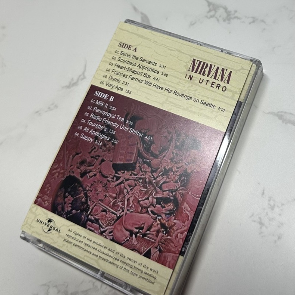 Nirvana Cassette Tape Rock Eng - đánh giá và giá Audio Music To Lyrics
