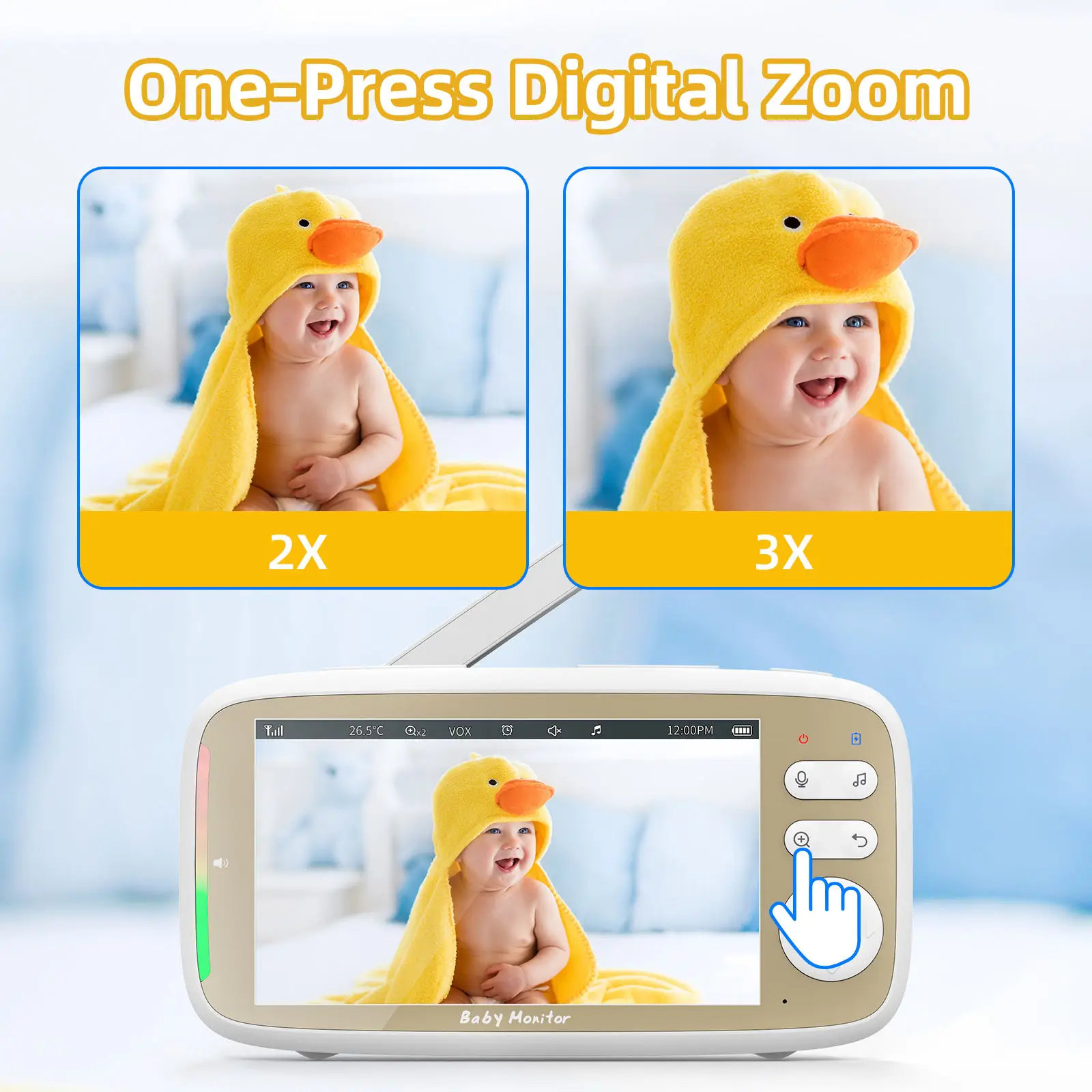 5 Inch Baby Monitor 3X Zoom PT - đánh giá và giá Zoom Audio Music