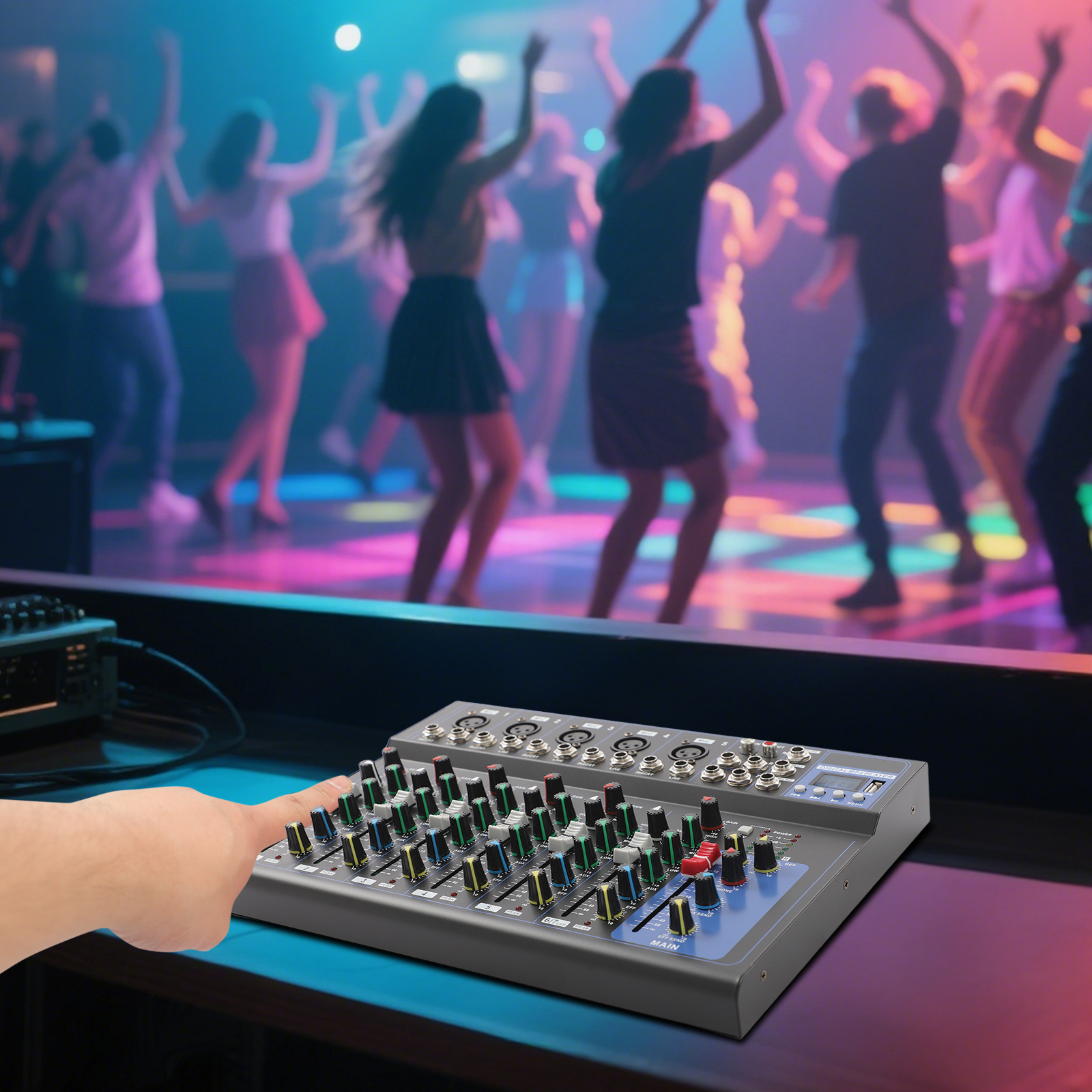 7-channel Audio Mixer Console  - đánh giá và giá Audio And Music Mixer