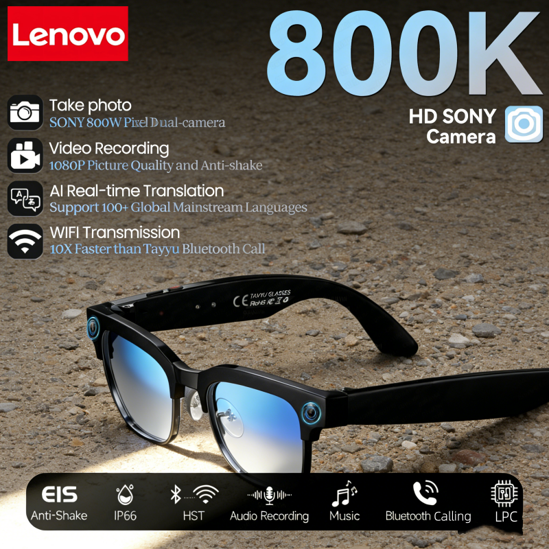 Lenovo 8K Vision AI Eyeglasses - đánh giá và giá Audiovision Music Player
