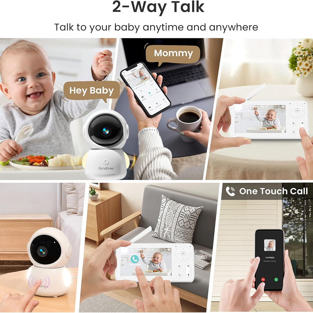 2K Baby Monitor with 2 Cameras - đánh giá và giá Audio Music Network