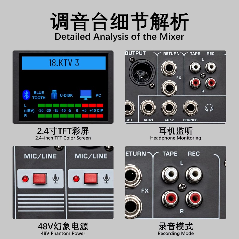 GAX-HLM80 Green Audio 8-channe - đánh giá và giá Audio And Music Mixer