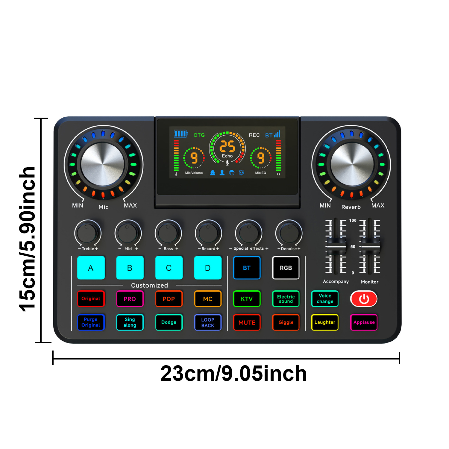 Audio Mixer, Live Sound Card w - đánh giá và giá Audio Music Voice Changer