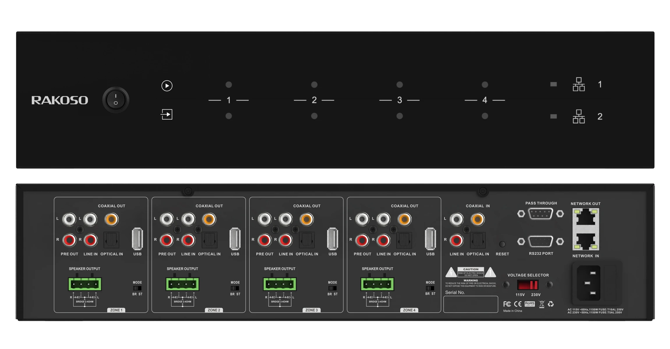 HA400 4 Zone Amplifier 4CH Dig - đánh giá và giá Audio Music Free Online