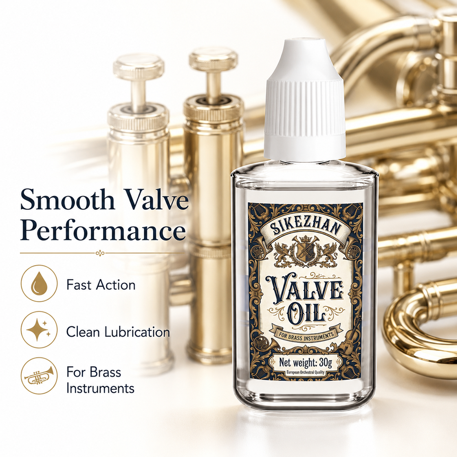 Professional Brass Instrument  - đánh giá và giá Trumpet Valve Oil