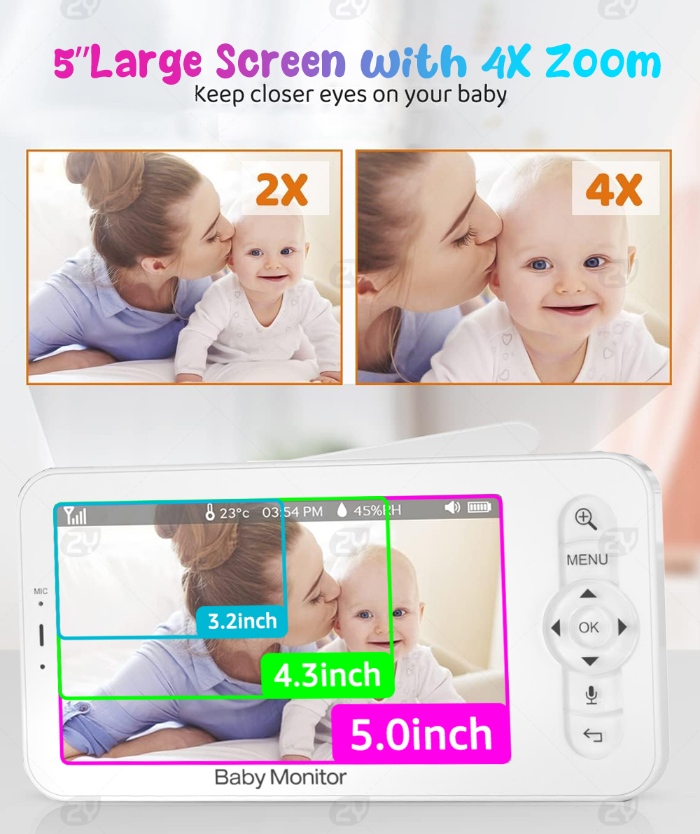 HD WiFi Baby Monitor with APP, - đánh giá và giá Zoom Audio Music