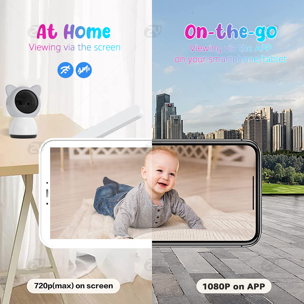 HD WiFi Baby Monitor with APP, - đánh giá và giá Zoom Audio Music