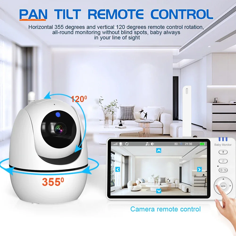5 Inch LCD Video Baby Monitor  - đánh giá và giá Zoom Audio Music
