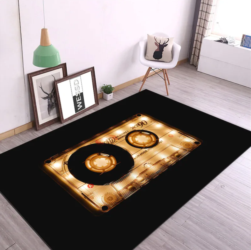 Retro Cassette Tape Rug Colorf - đánh giá và giá Audio Vibes Music