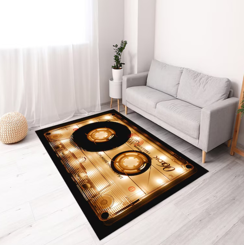 Retro Cassette Tape Rug Colorf - đánh giá và giá Audio Vibes Music